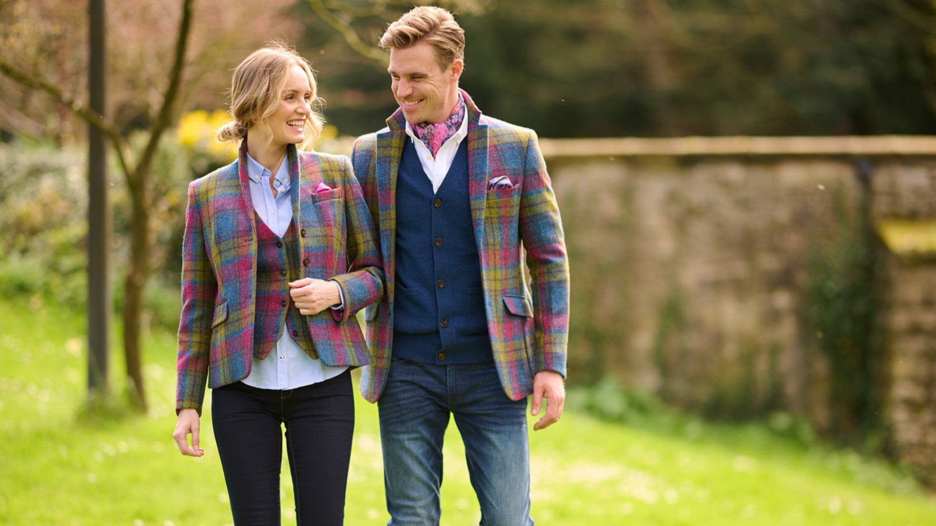 Men's coat ''Howard'' in navy made of wool-cashmere mix