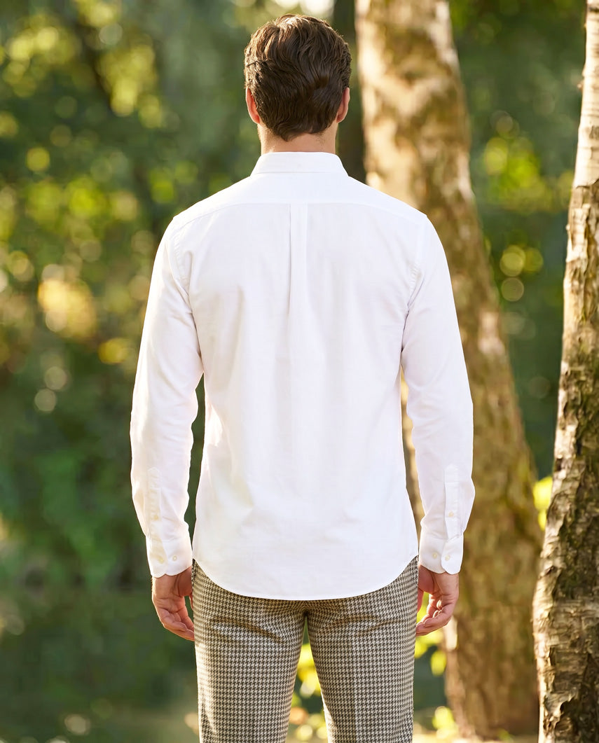 Button-down shirt "Steward" in Oxford white
