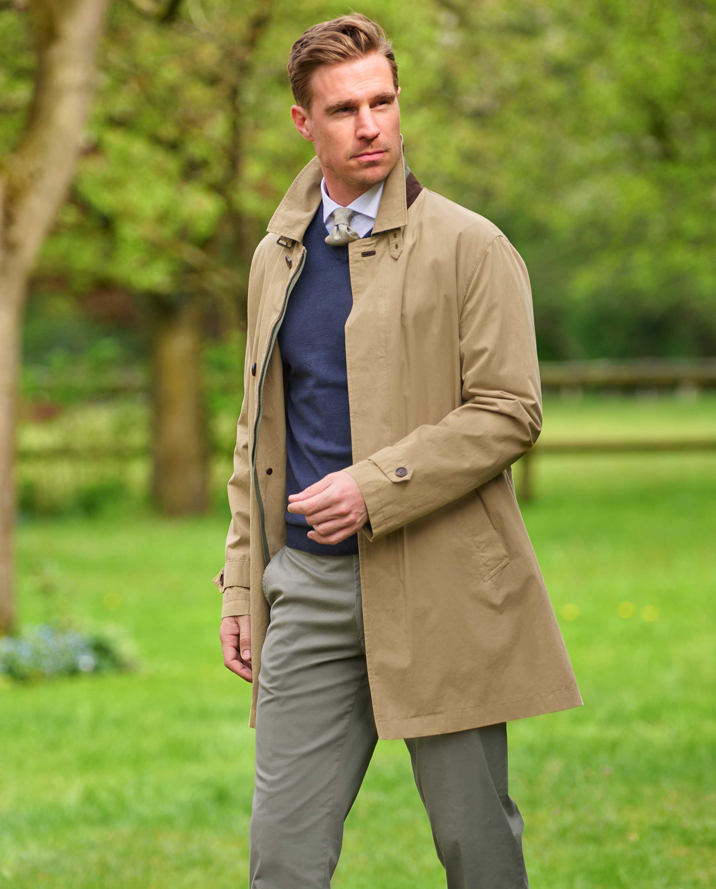 Herren Kurzmantel ”Stirling” in sand