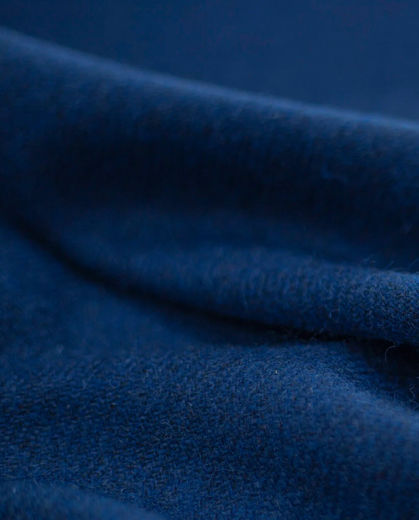 Harris Tweed Mütze "Henry Cap" in blue Twill