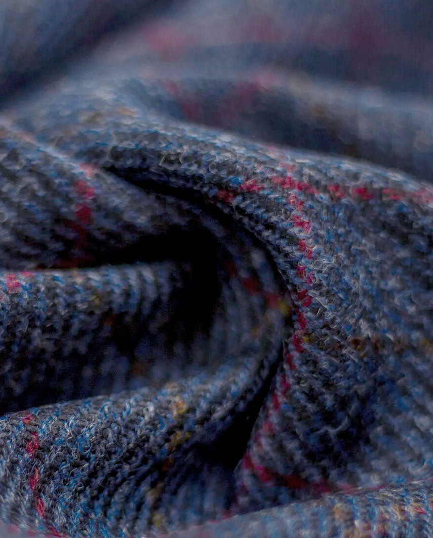 Bleistiftrock aus Harris Tweed in scottish blue