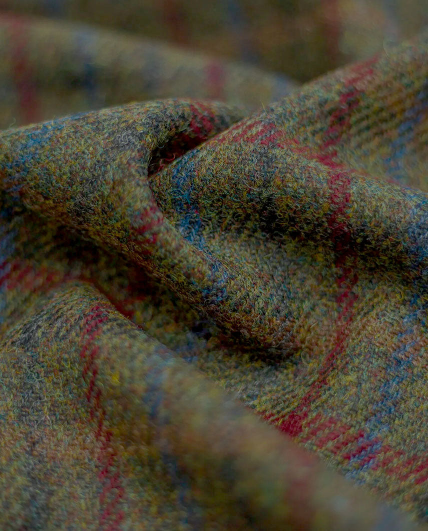 Harris Tweed Sakko ''London'' in red-blue Check