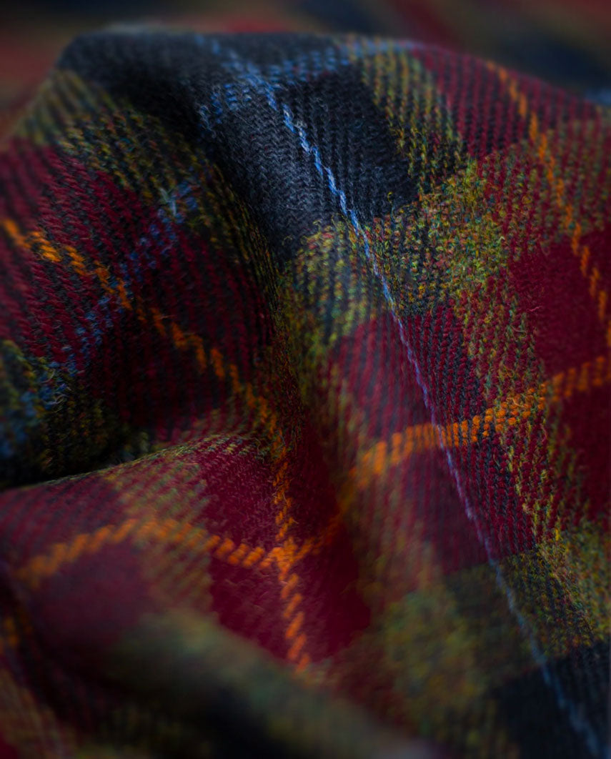 Henry Cap - Harris Tweed Mütze in Check of Island