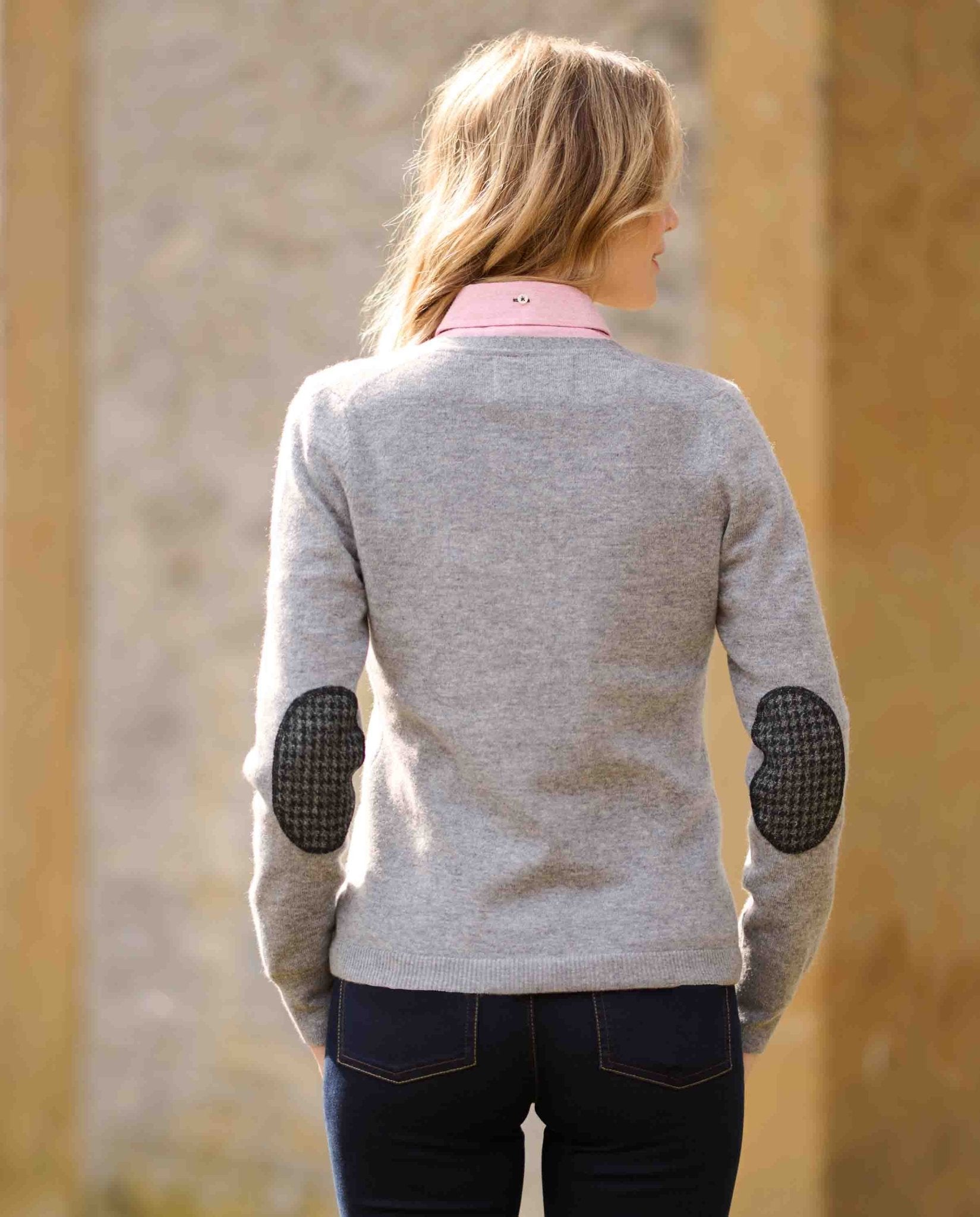 Damen Cardigan ''Mara'' in cloud grey - Wellington of Bilmore