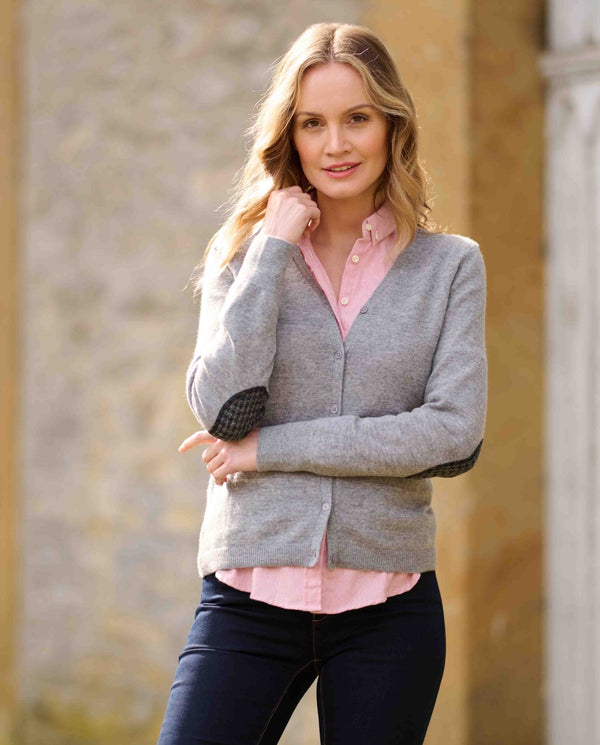 Women's cardigan "Mara" in cloud grey