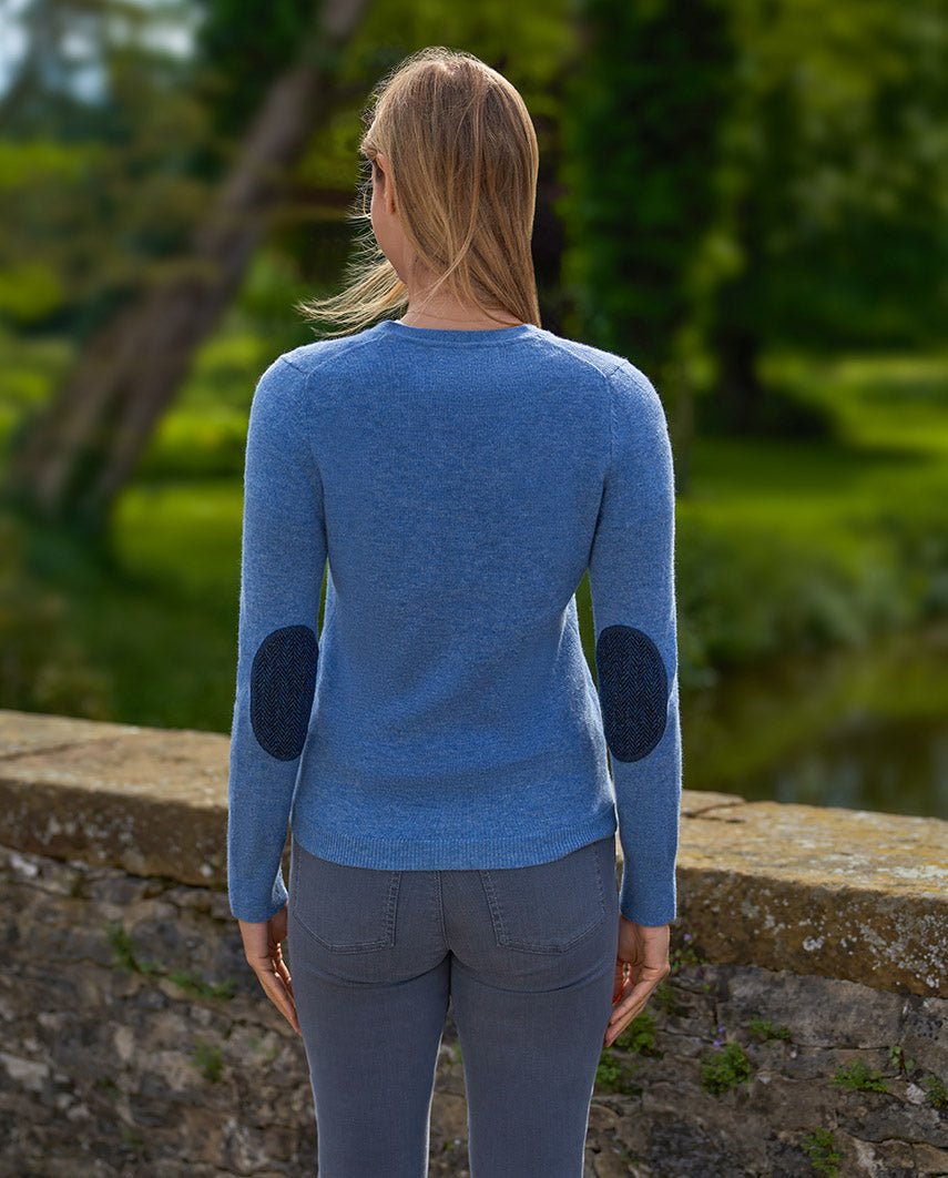 Damen Cardigan ''Mara'' in denim blue - Wellington of Bilmore