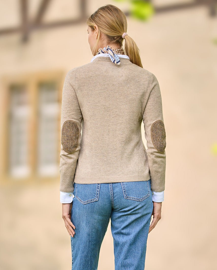 Damen Cardigan ''Mara'' in taupe - Wellington of Bilmore