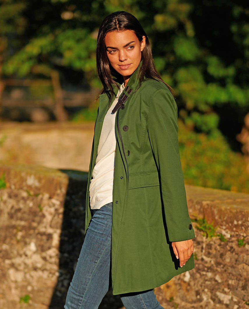 Damen Kurzmantel ''Victoria'' in racing green - Wellington of Bilmore