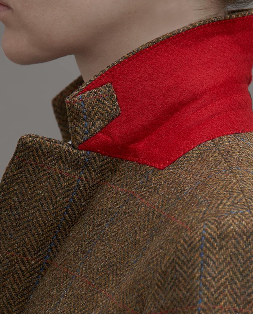Damenblazer "Ami" aus reiner Schurwolle – country red blue Check - Wellington of Bilmore