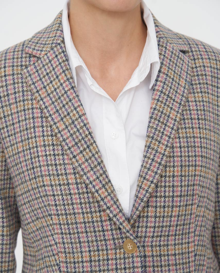 Damenblazer ,,Ami'' aus reiner Schurwolle – Pepita Love Check - Wellington of Bilmore