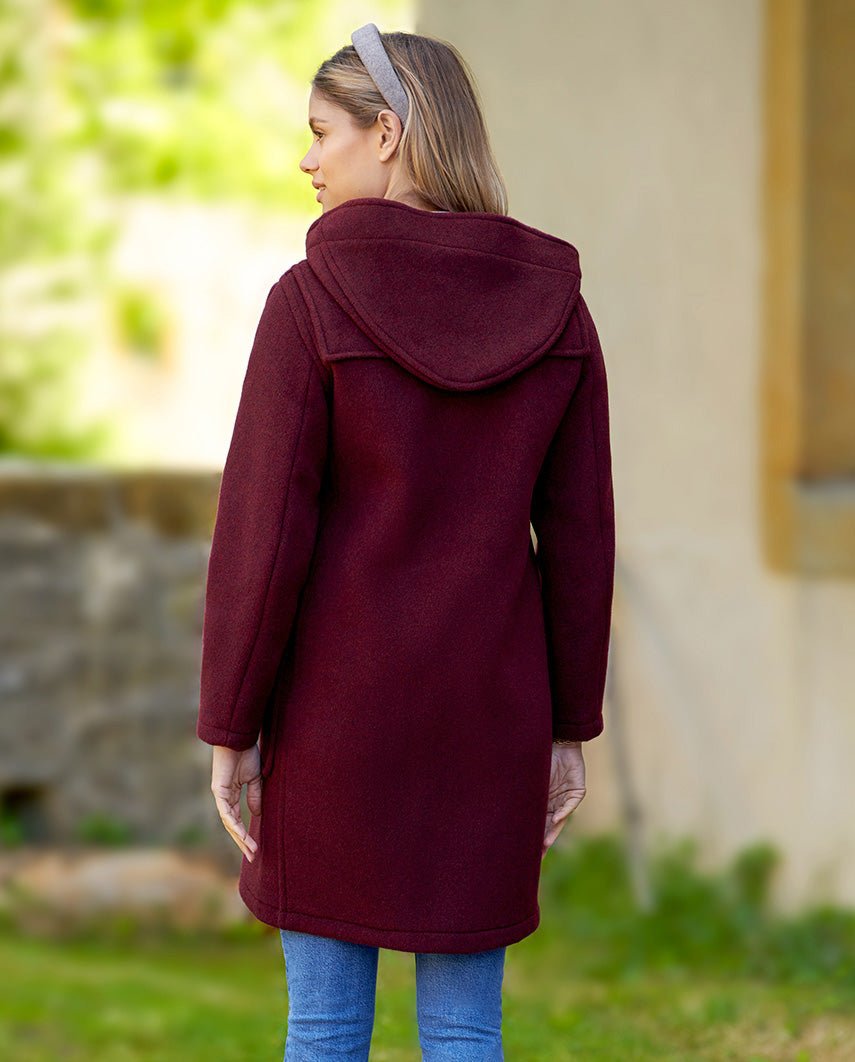 Dufflecoat für Damen ''Ladies Duffle'' in burgundy - Wellington of Bilmore