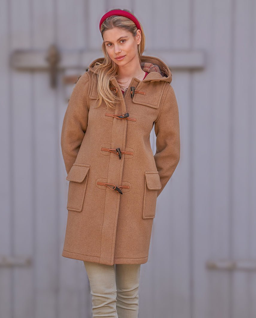Dufflecoat für Damen ''Ladies Duffle'' in camel - Wellington of Bilmore