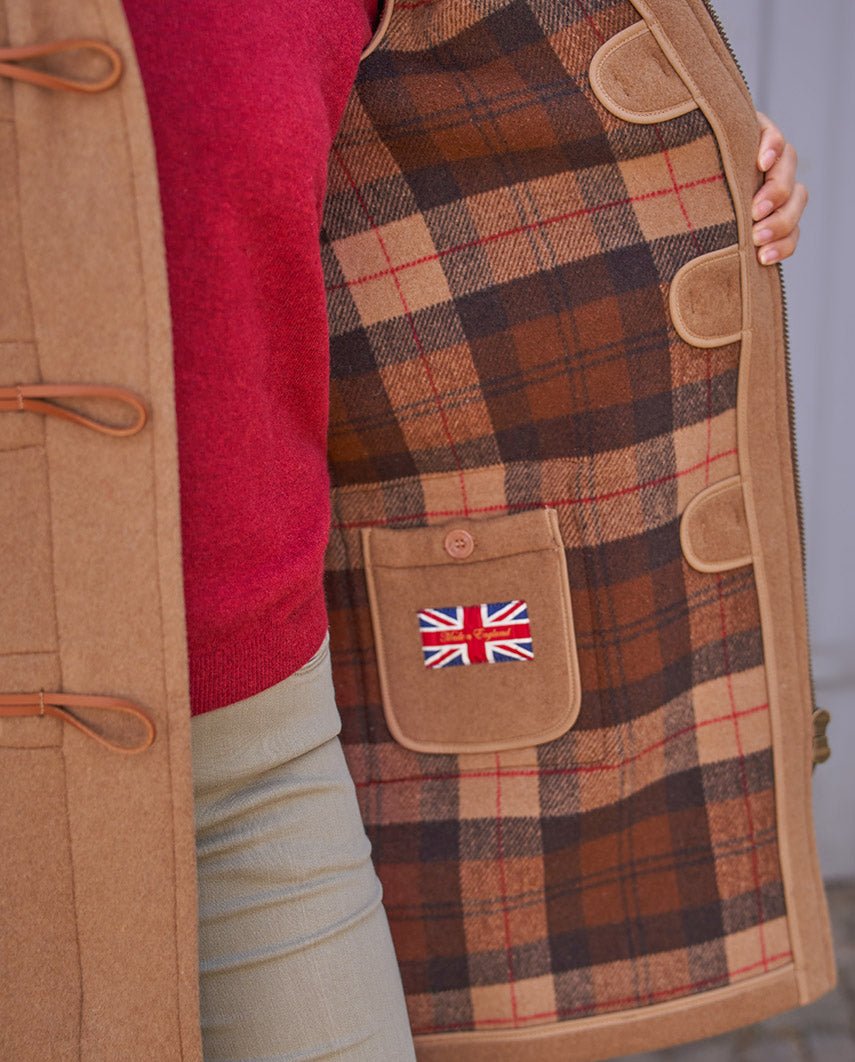 Dufflecoat für Damen ''Ladies Duffle'' in camel - Wellington of Bilmore
