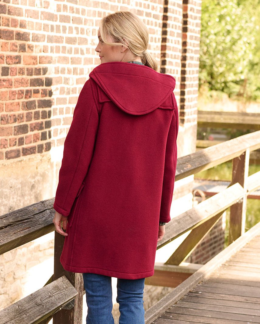 Dufflecoat für Damen ''Ladies Duffle'' in merlot - Wellington of Bilmore