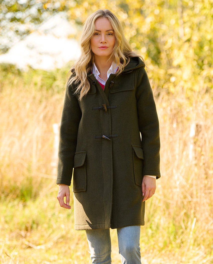 Dufflecoat für Damen ''Ladies Duffle'' in oliv - Wellington of Bilmore