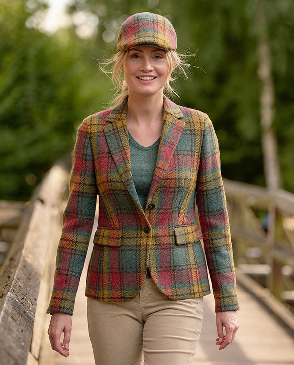 Harris Tweed blazer "Ami" in colorful tartan