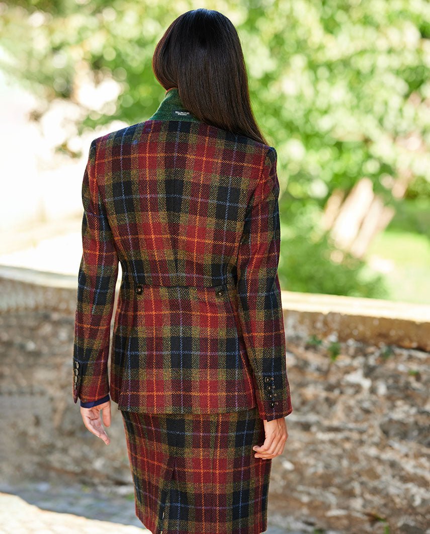 Harris Tweed Blazer ''Carola'' in Check of Island - Wellington of Bilmore