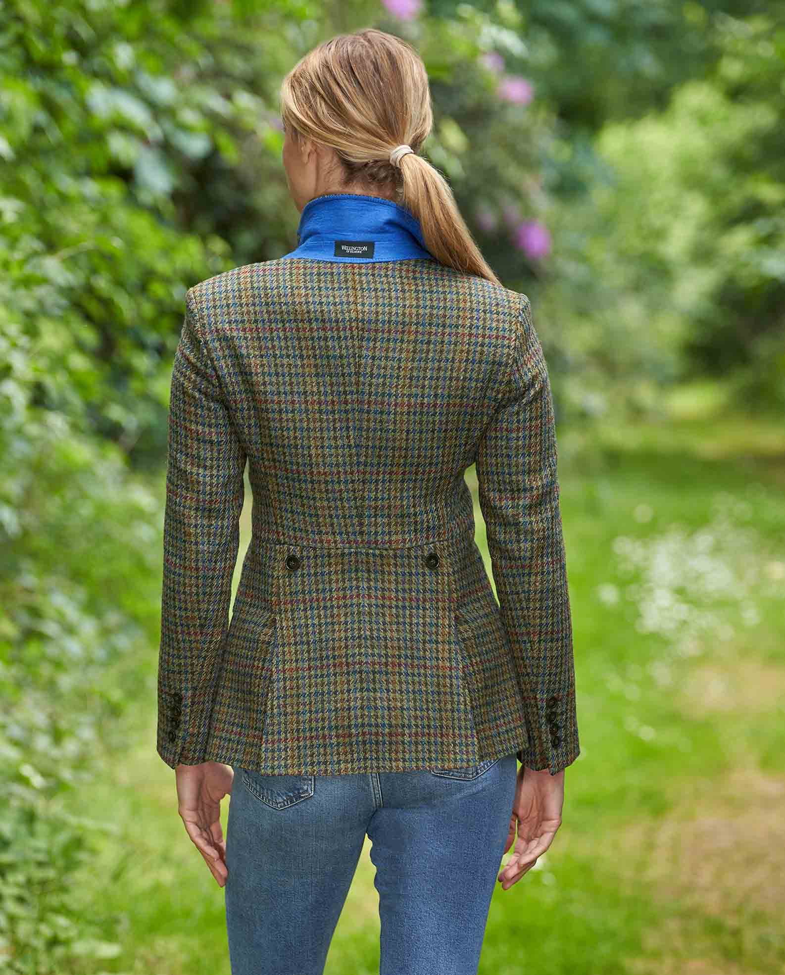 Harris Tweed Blazer ''Carola'' in Green Castle - Wellington of Bilmore