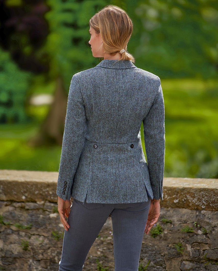 Harris Tweed Blazer ''Carola'' in Tweed of Water - Wellington of Bilmore