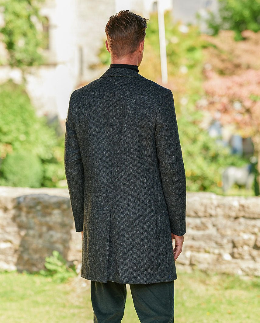 Harris Tweed Blazermantel “Barney” für Herren in charcoal - Wellington of Bilmore