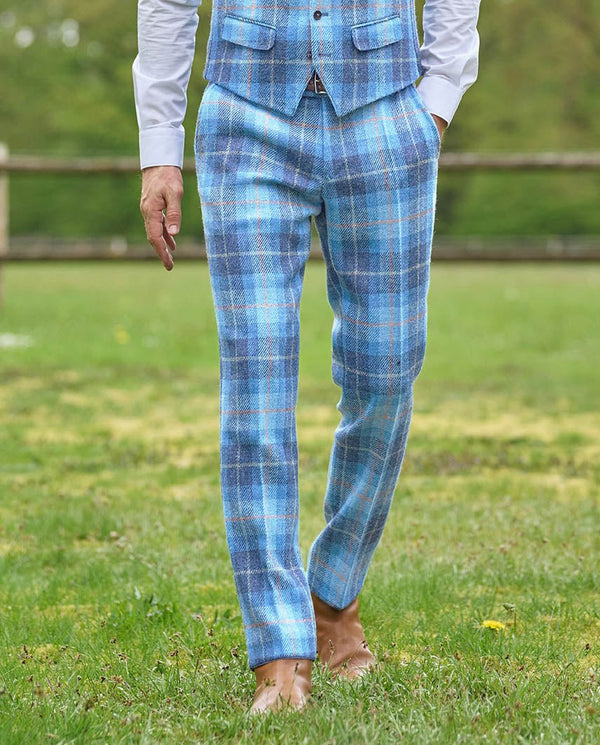Harris Tweed Hose "Mr. Miller" in jeans herringbone
