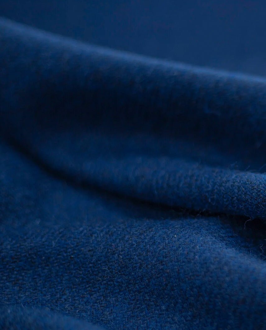 Harris Tweed Mütze "Henry Cap" in blue Twill - Wellington of Bilmore