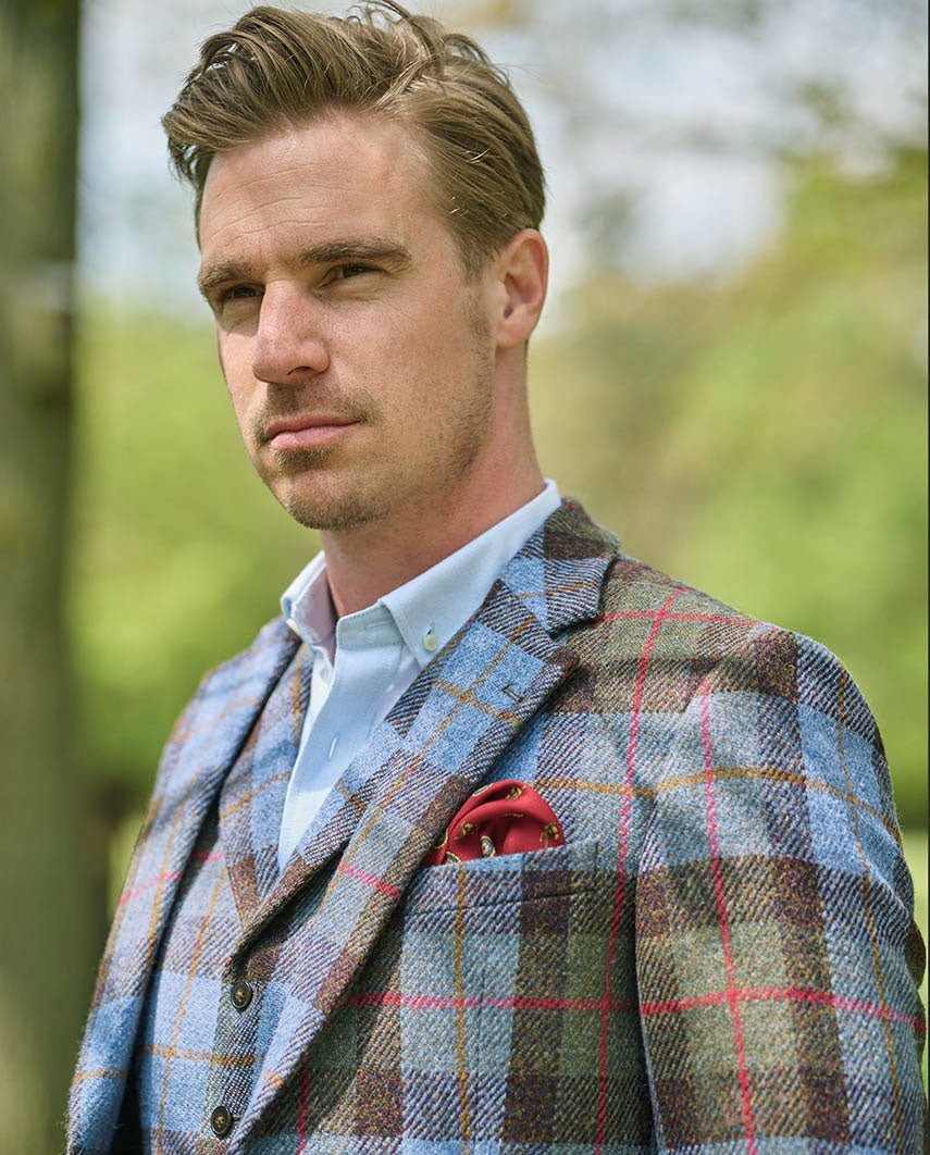 Harris Tweed Sakko "London" im Highland Check - Wellington of Bilmore