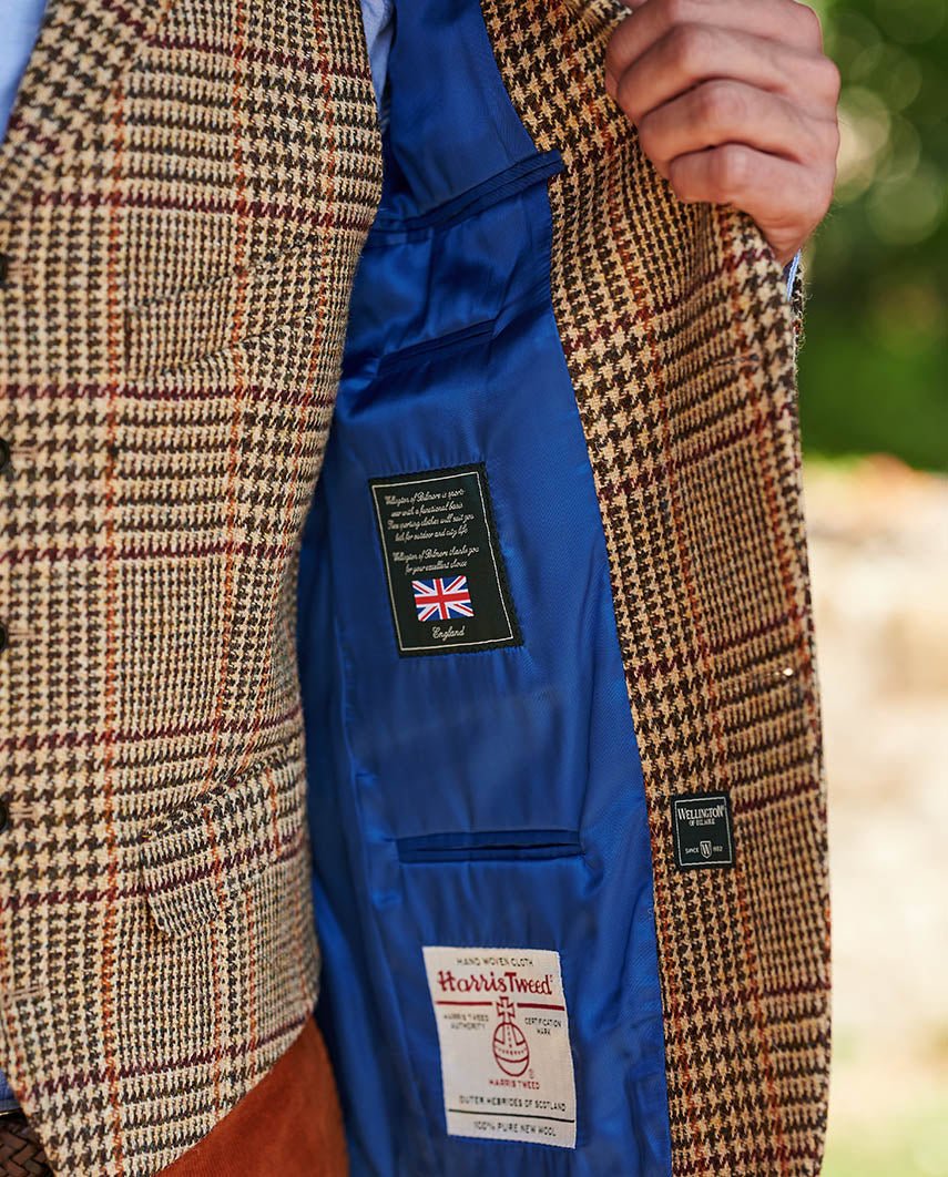 Harris Tweed Sakko "London" im scottish Check - Wellington of Bilmore