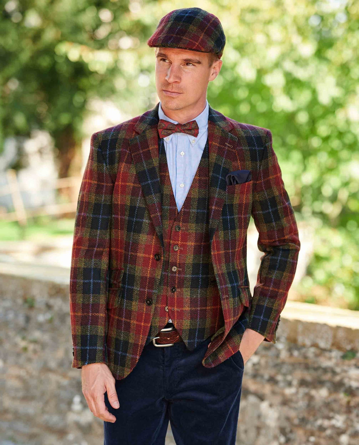 Harris Tweed Sakko "London" in Check of Island - Wellington of Bilmore
