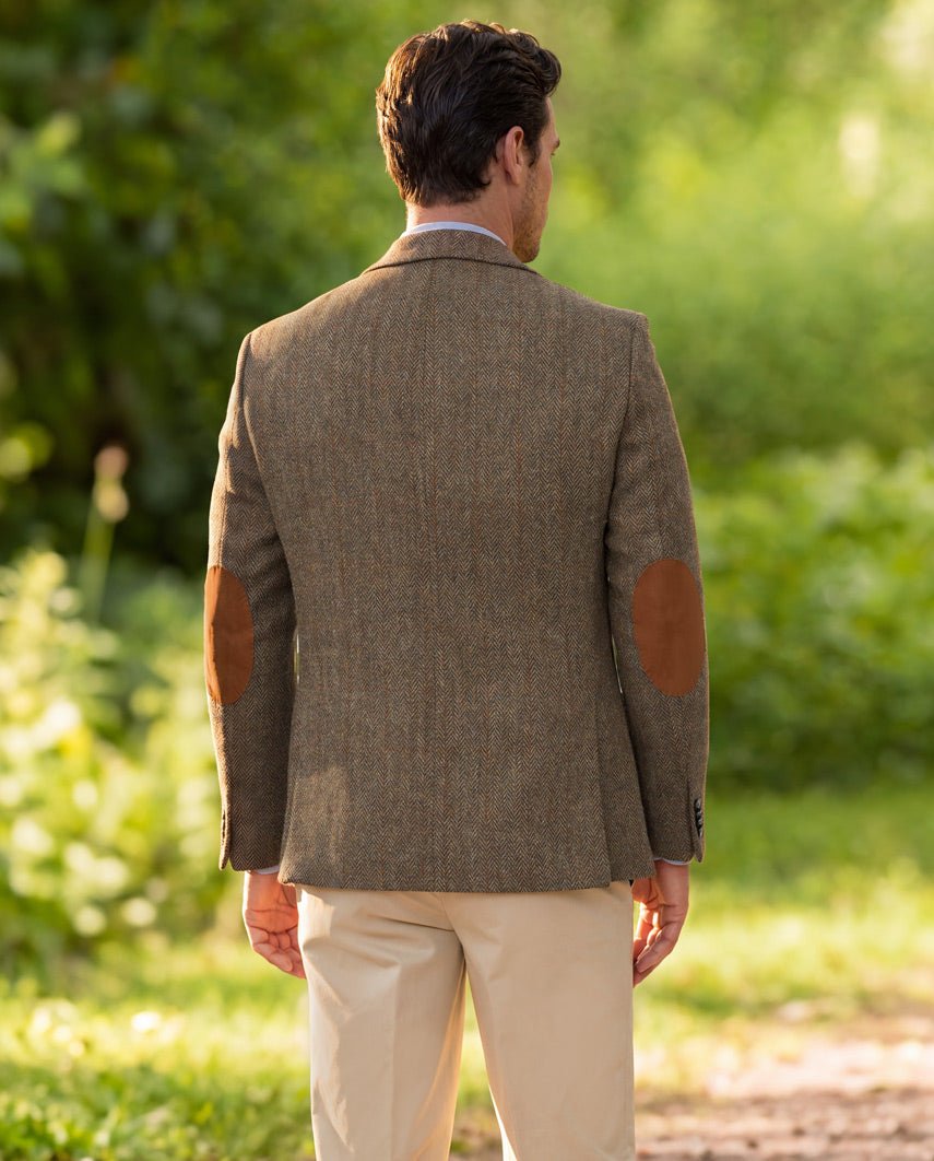 Harris Tweed Sakko ''London'' in evergreen - Wellington of Bilmore