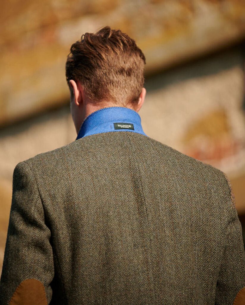 Harris Tweed Sakko ''London'' in evergreen - Wellington of Bilmore
