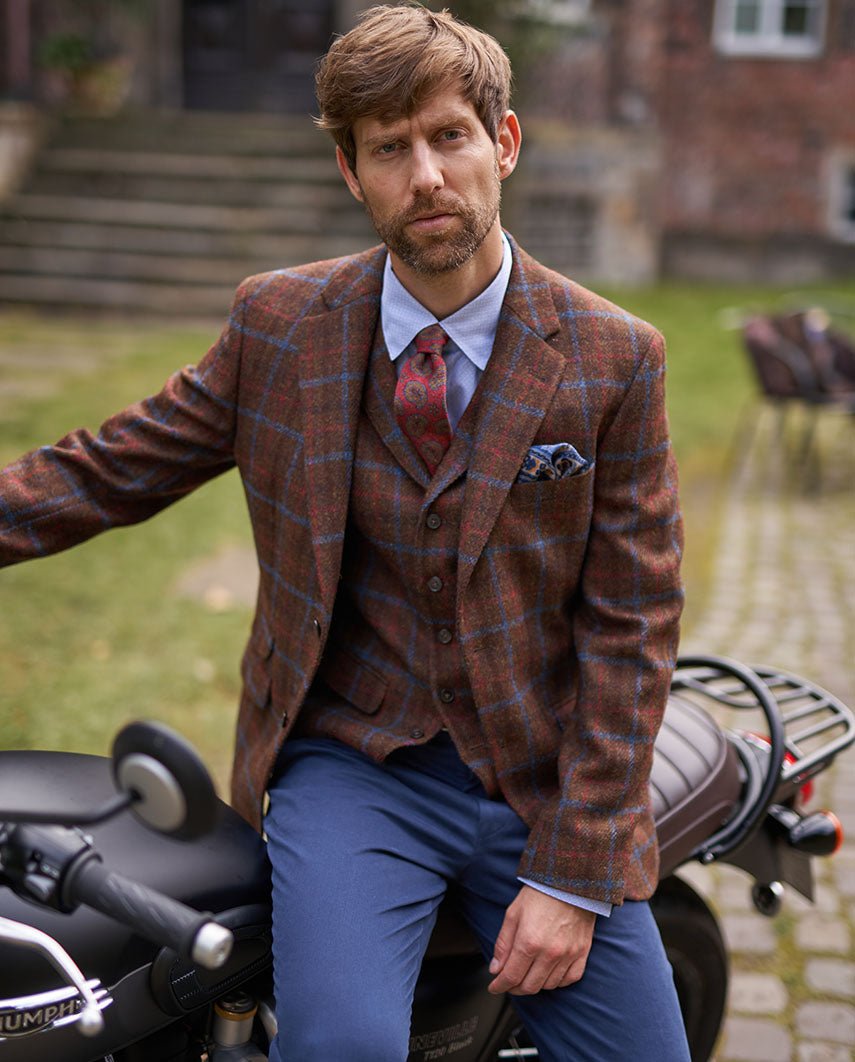 Harris Tweed Sakko ''London'' in Lord's Overcheck - Wellington of Bilmore