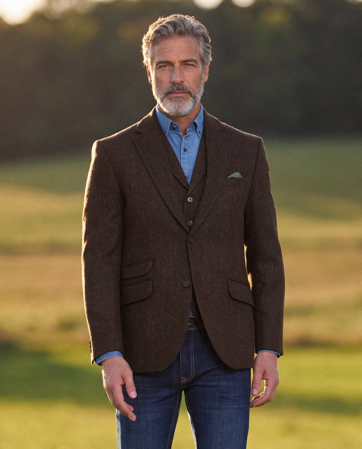 Harris Tweed Sakko "London" in multicolor - Wellington of Bilmore