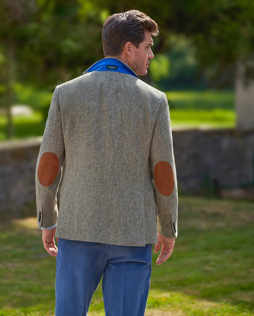 Harris Tweed Sakko ''London'' in multigreen - Wellington of Bilmore