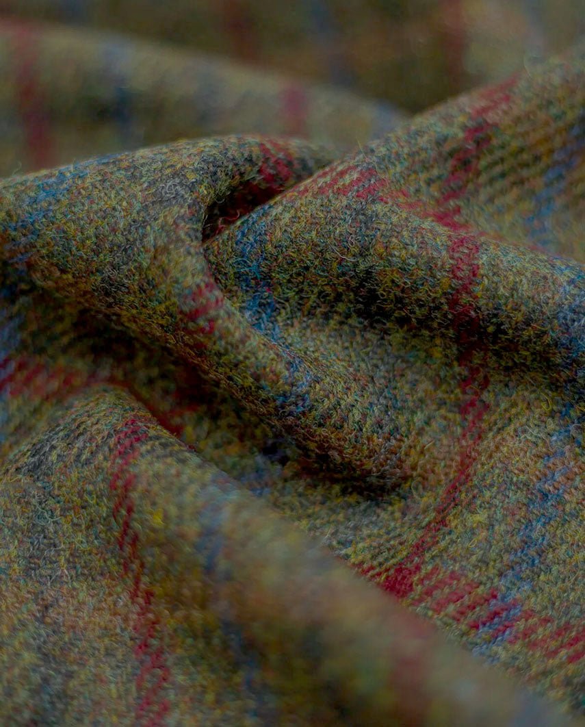 Harris Tweed Weste ''Tailor'' in red - blue Check - Wellington of Bilmore