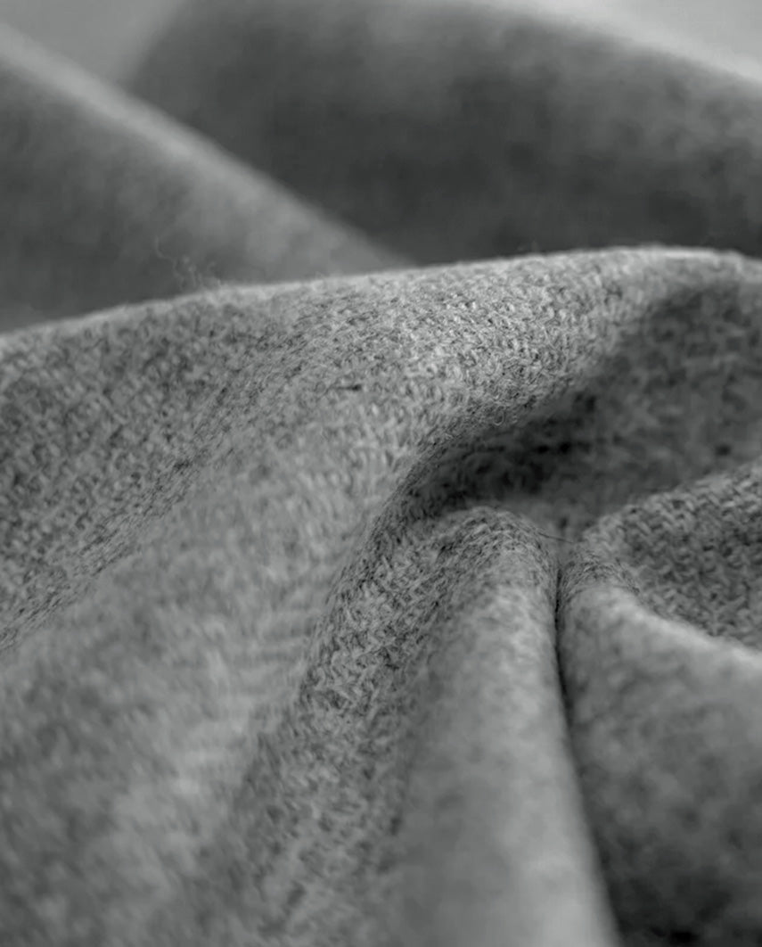 Harris Tweed Weste ''Wales'' in anthra melange - Wellington of Bilmore