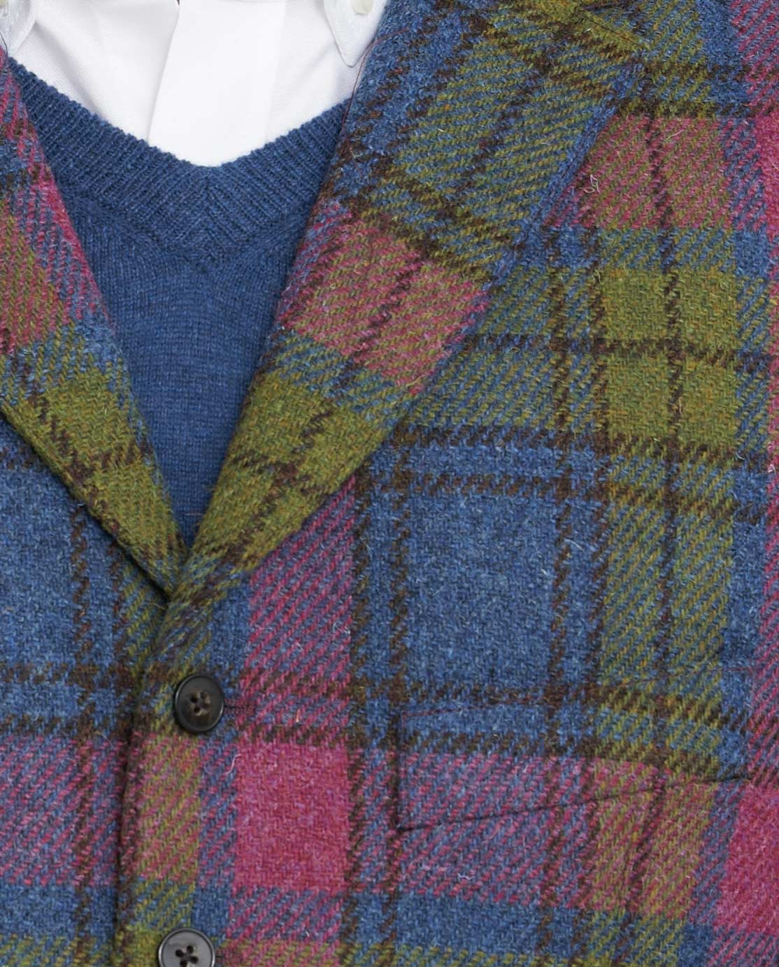 Harris Tweed Weste "Wales" in candy check - Wellington of Bilmore