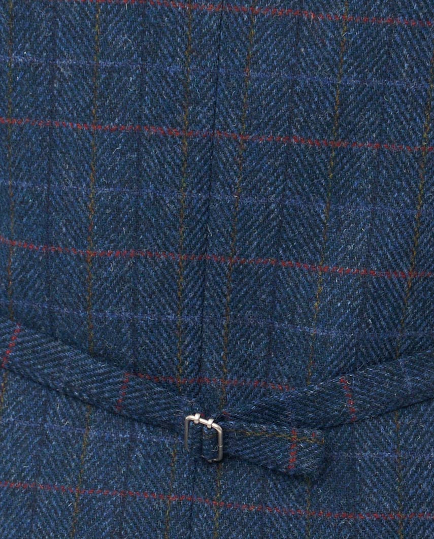 Harris Tweed Weste "Wales" in royal navy tweed - Wellington of Bilmore