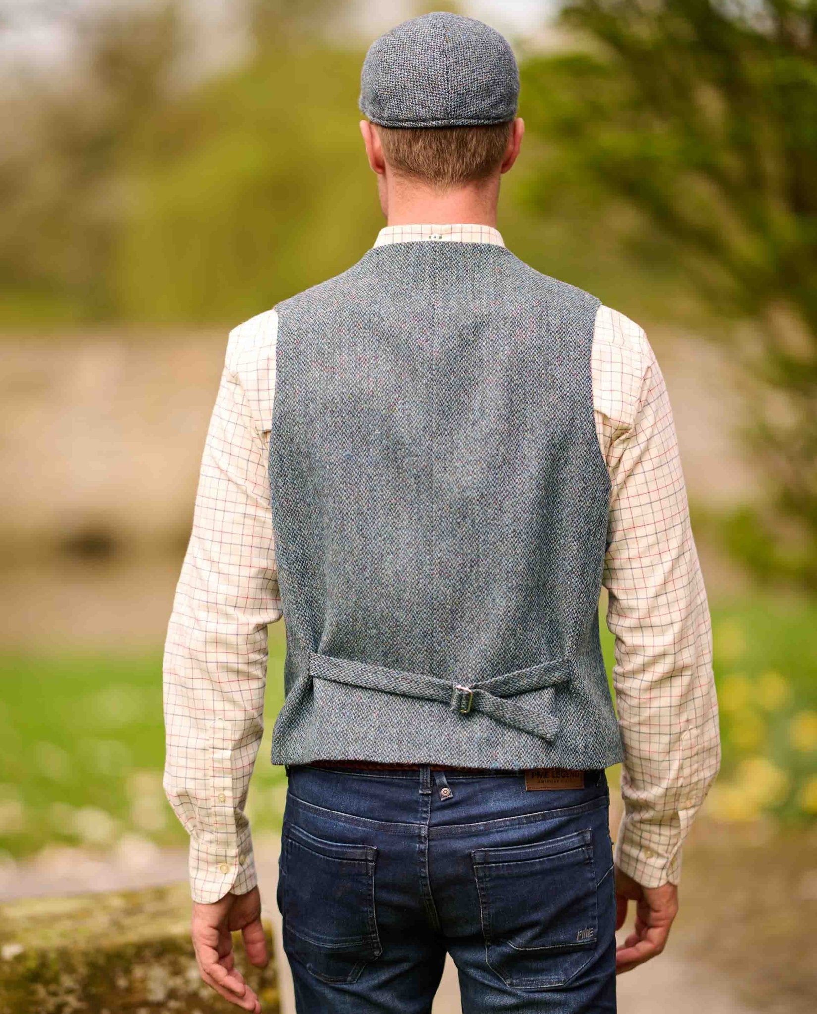Harris Tweed Weste ''Wales'' in Tweed of Water - Wellington of Bilmore