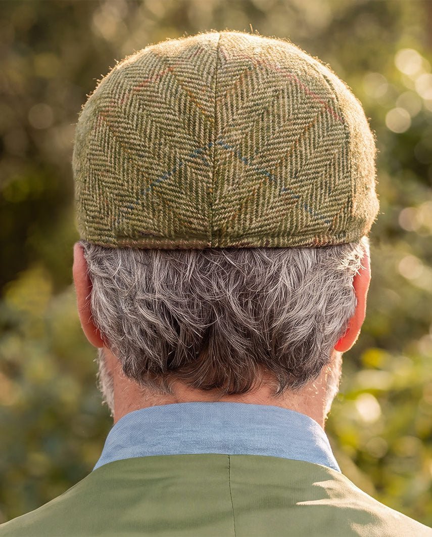 Henry Cap - Harris Tweed Mütze in light green, Produktkarte