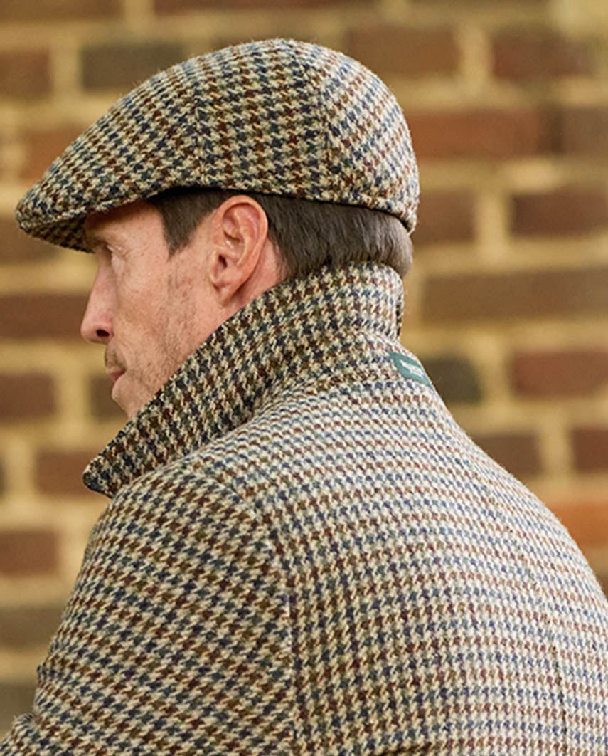 Herren Blazermantel ''Billy'' aus Harris Tweed im Hahnentritt - Wellington of Bilmore