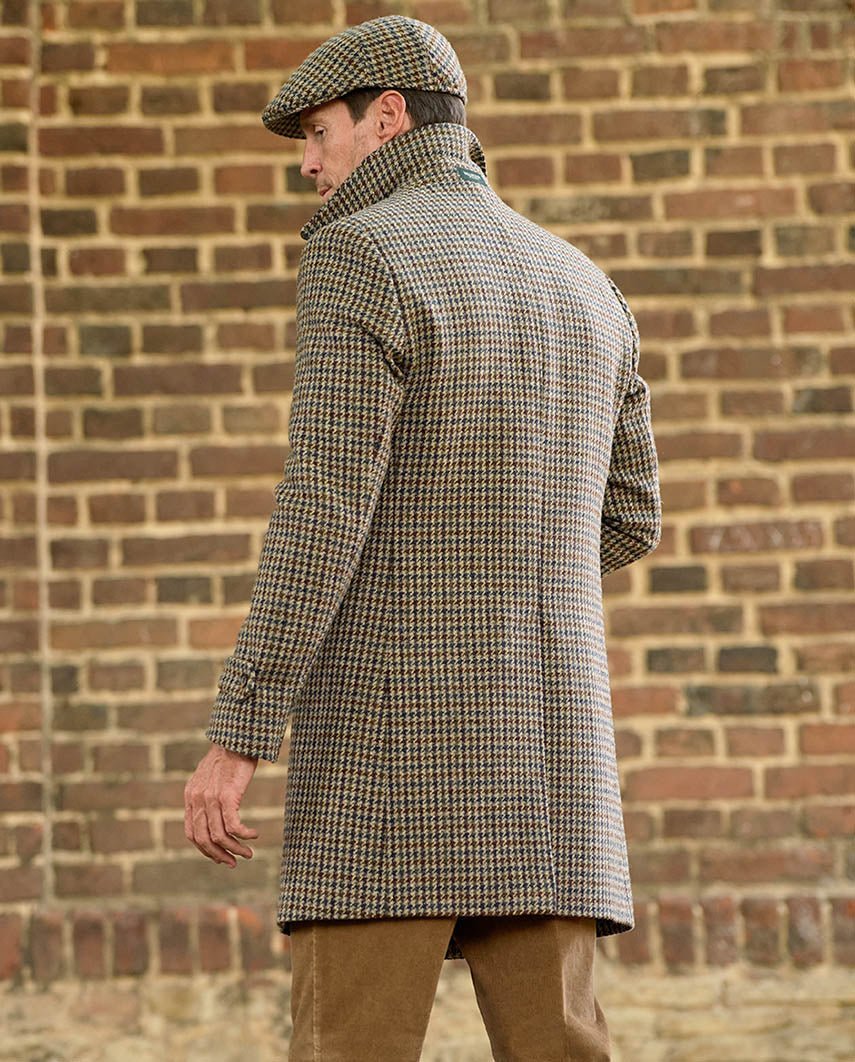 Herren Blazermantel ''Billy'' aus Harris Tweed im Hahnentritt - Wellington of Bilmore
