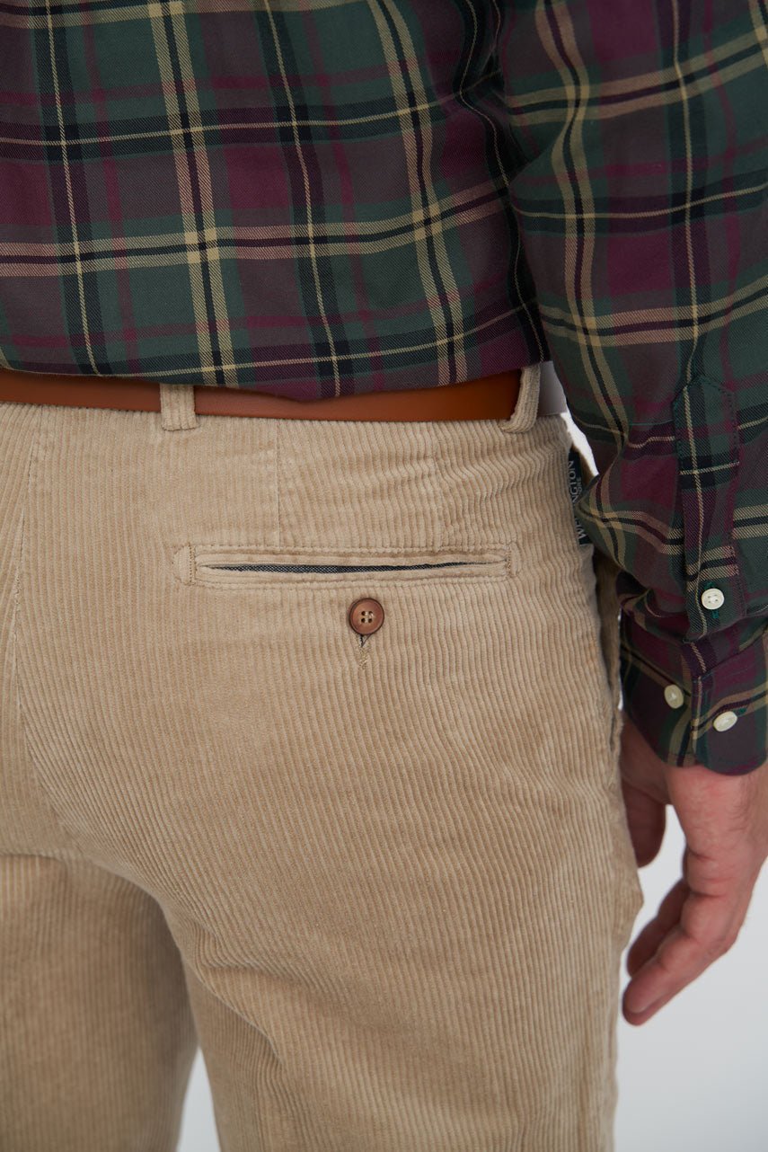 Herren Cordhose ''Mr. Bradley'' aus Genuacord in beige - Wellington of Bilmore