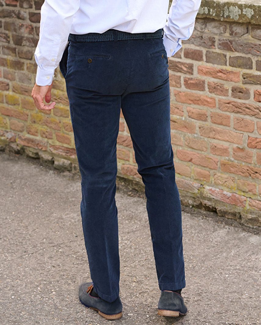 Herren Cordhose ''Mr. Bradley'' aus Genuacord in navy - Wellington of Bilmore