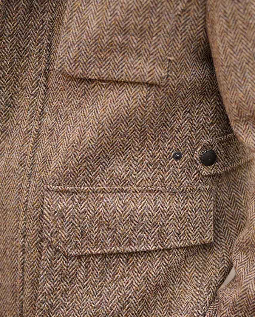 Herren Fieldjacket „Stanford“ – Country Herringbone aus Harris Tweed - Wellington of Bilmore