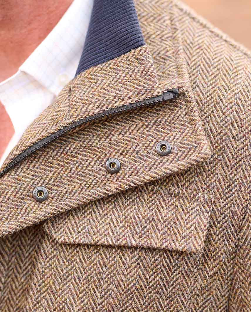 Herren Fieldjacket „Stanford“ – Country Herringbone aus Harris Tweed - Wellington of Bilmore