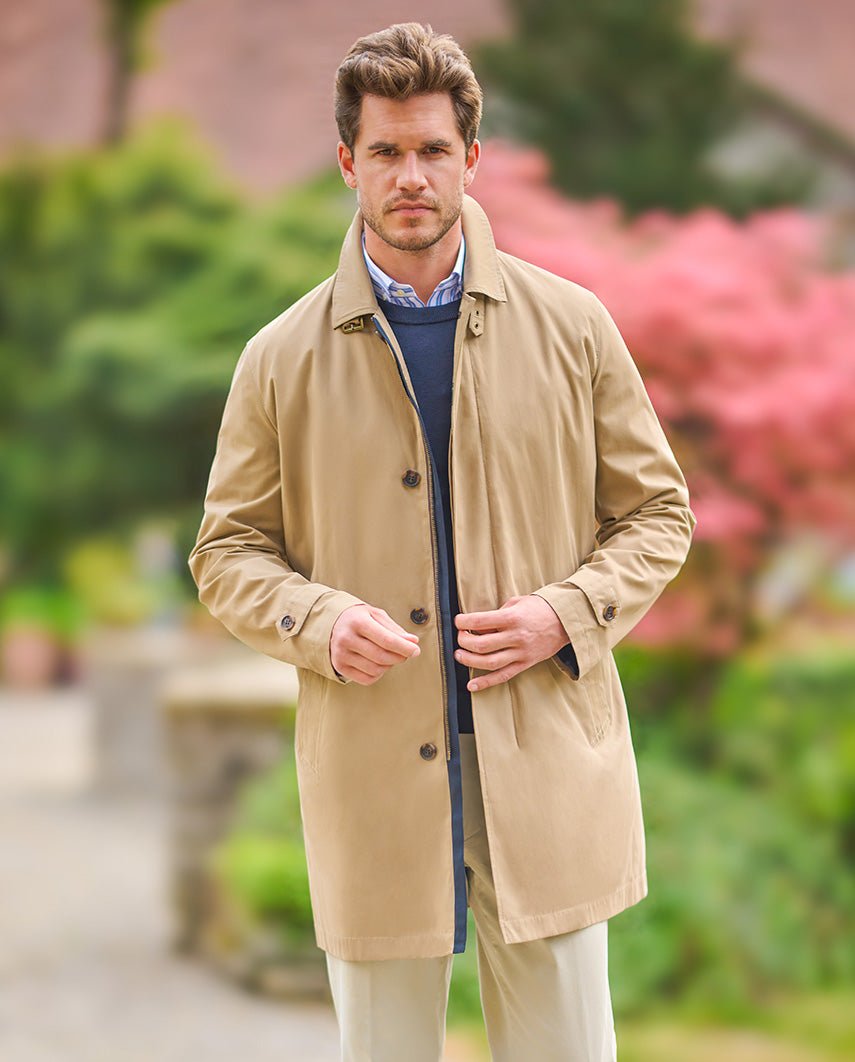 Herren Kurzmantel ”Stirling” in beige - Wellington of Bilmore