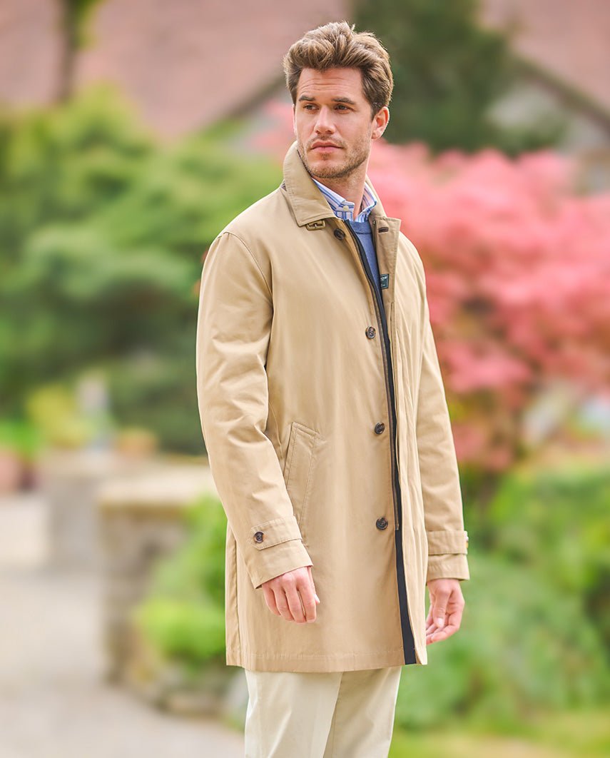 Herren Kurzmantel ”Stirling” in beige - Wellington of Bilmore