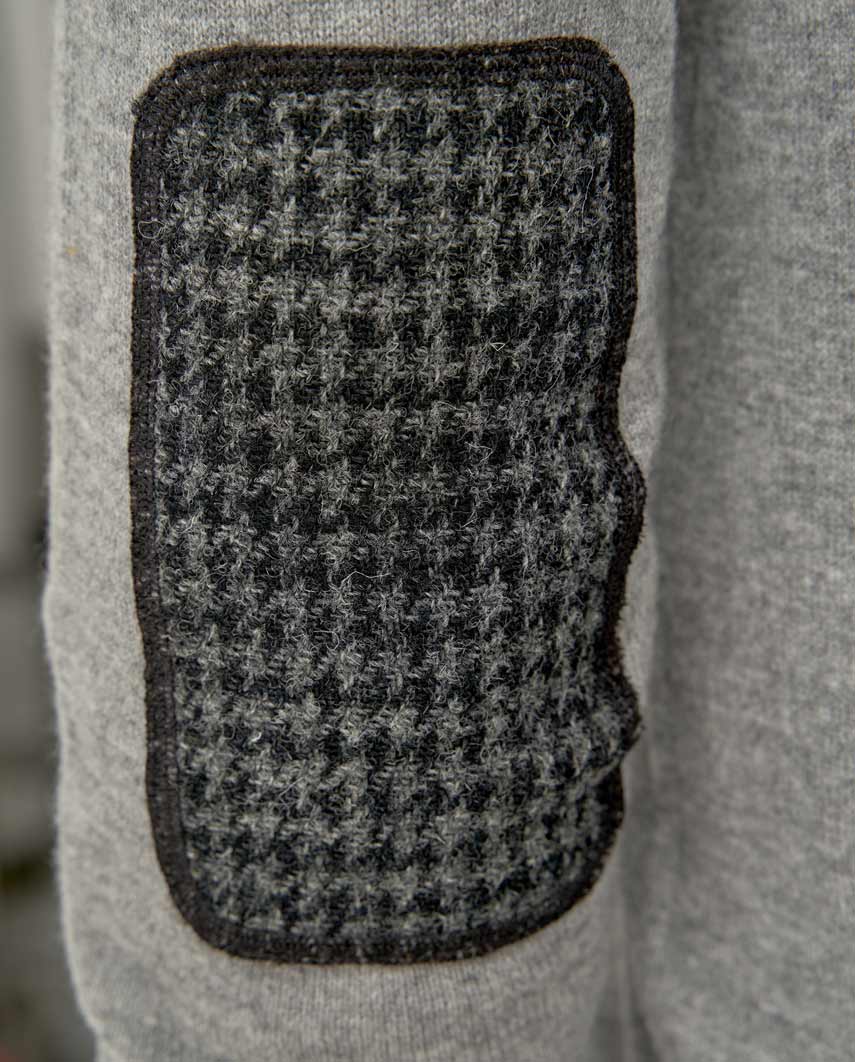 Herren Merino-Strickjacke "The Cardigan" in cloud grey - Wellington of Bilmore