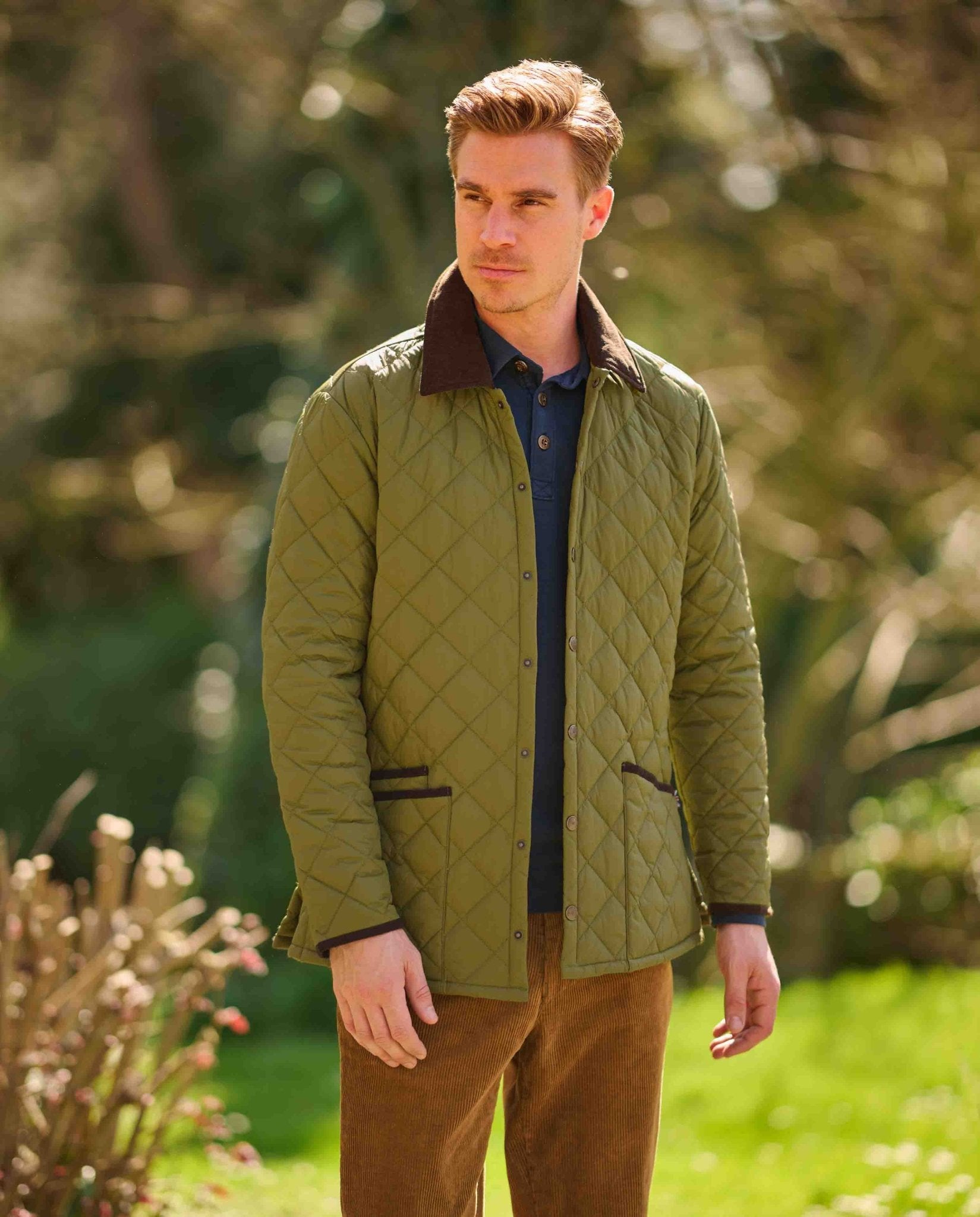 Herren Steppjacke ''York'' in sage - Wellington of Bilmore